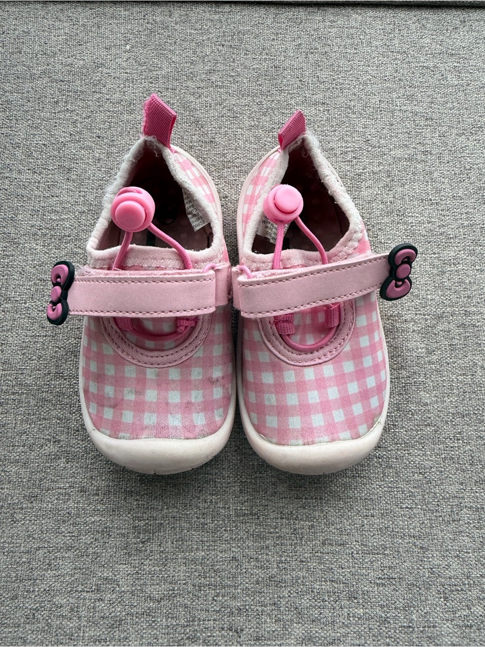 Hello Kitty Pink Gingham Mary Jane Baby Shoes